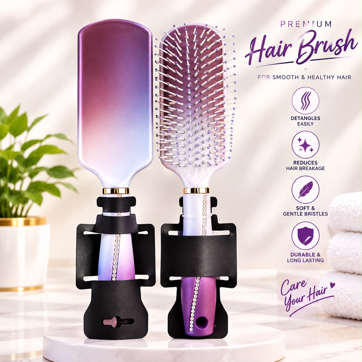 Yuanbo Exquisite Hair Brush, 9543-14