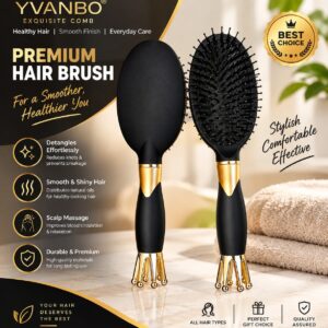 Yuanbo Exquisite Hair Brush, 8751