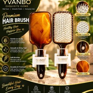 Yuanbo Exquisite Hair Brush, 8588