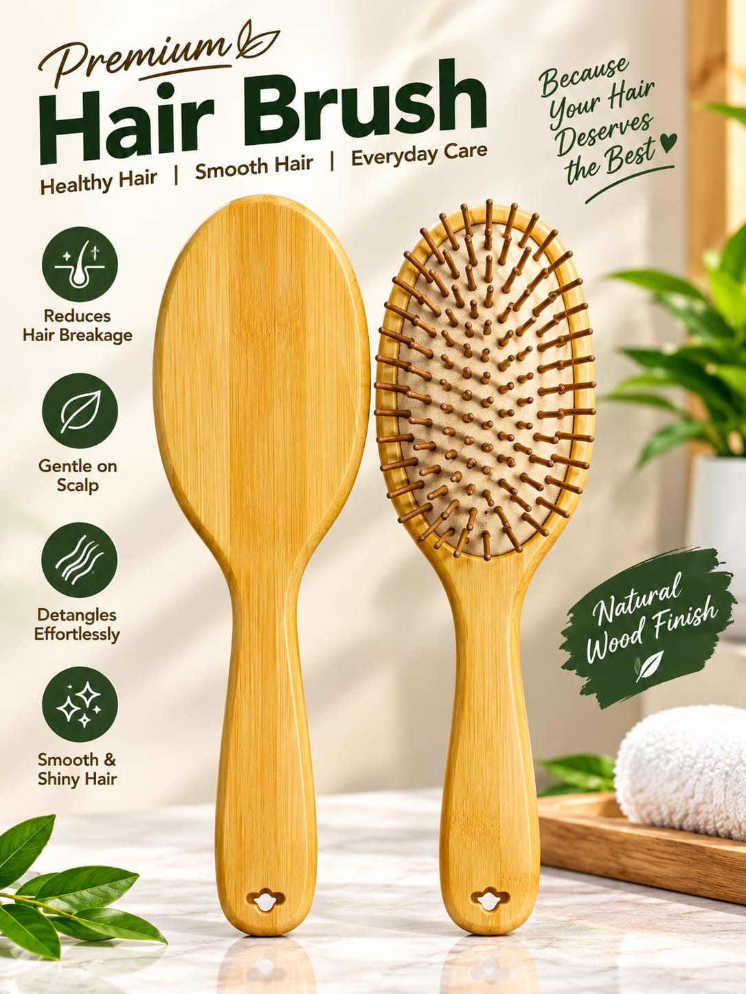 Yuanbo Exquisite Hair Brush, 8587