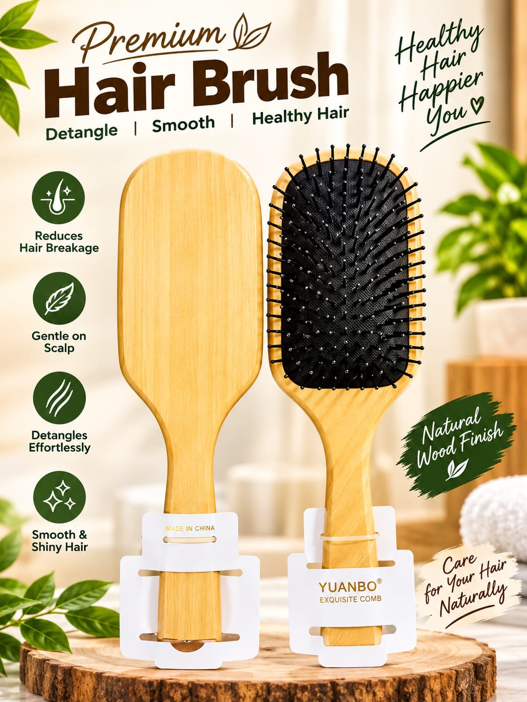 Yuanbo Exquisite Hair Brush,
