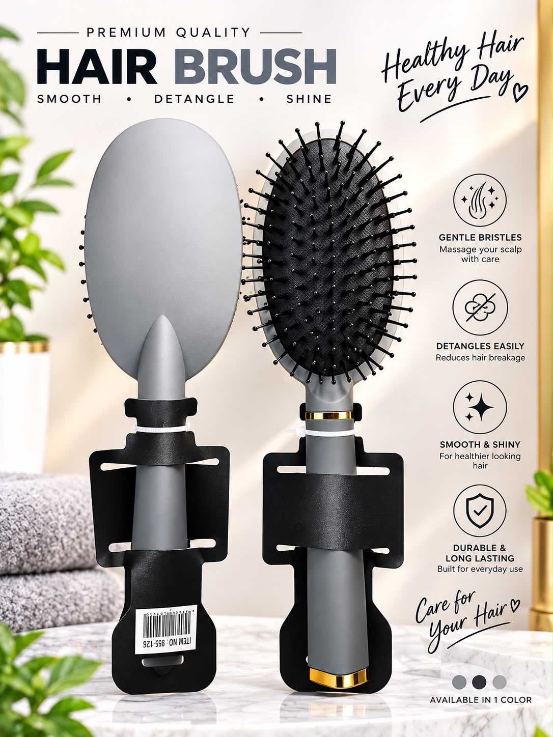 Yuanbo Exquisite Hair Brush,9551-26