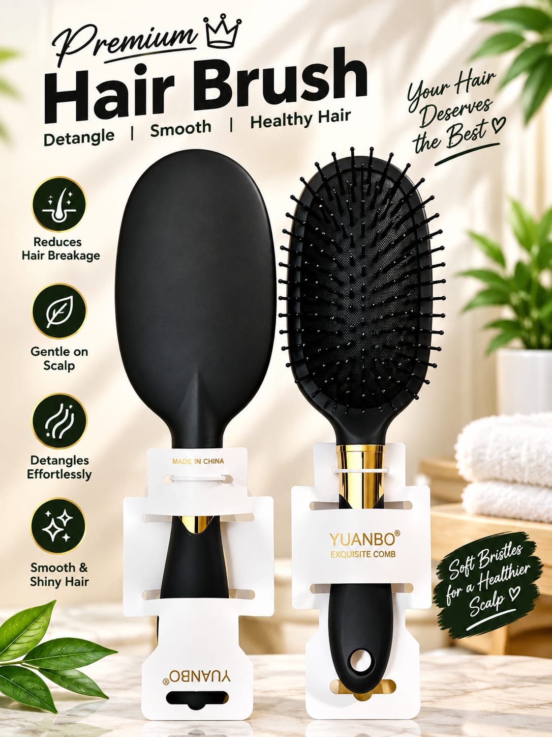 Yuanbo Exquisite Hair Brush,