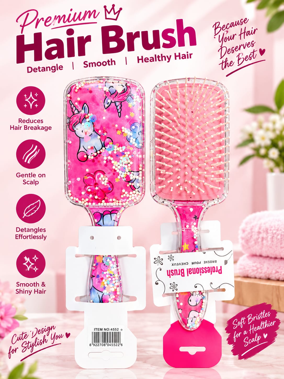 Yuanbo Exquisite Hair Brush, 4552