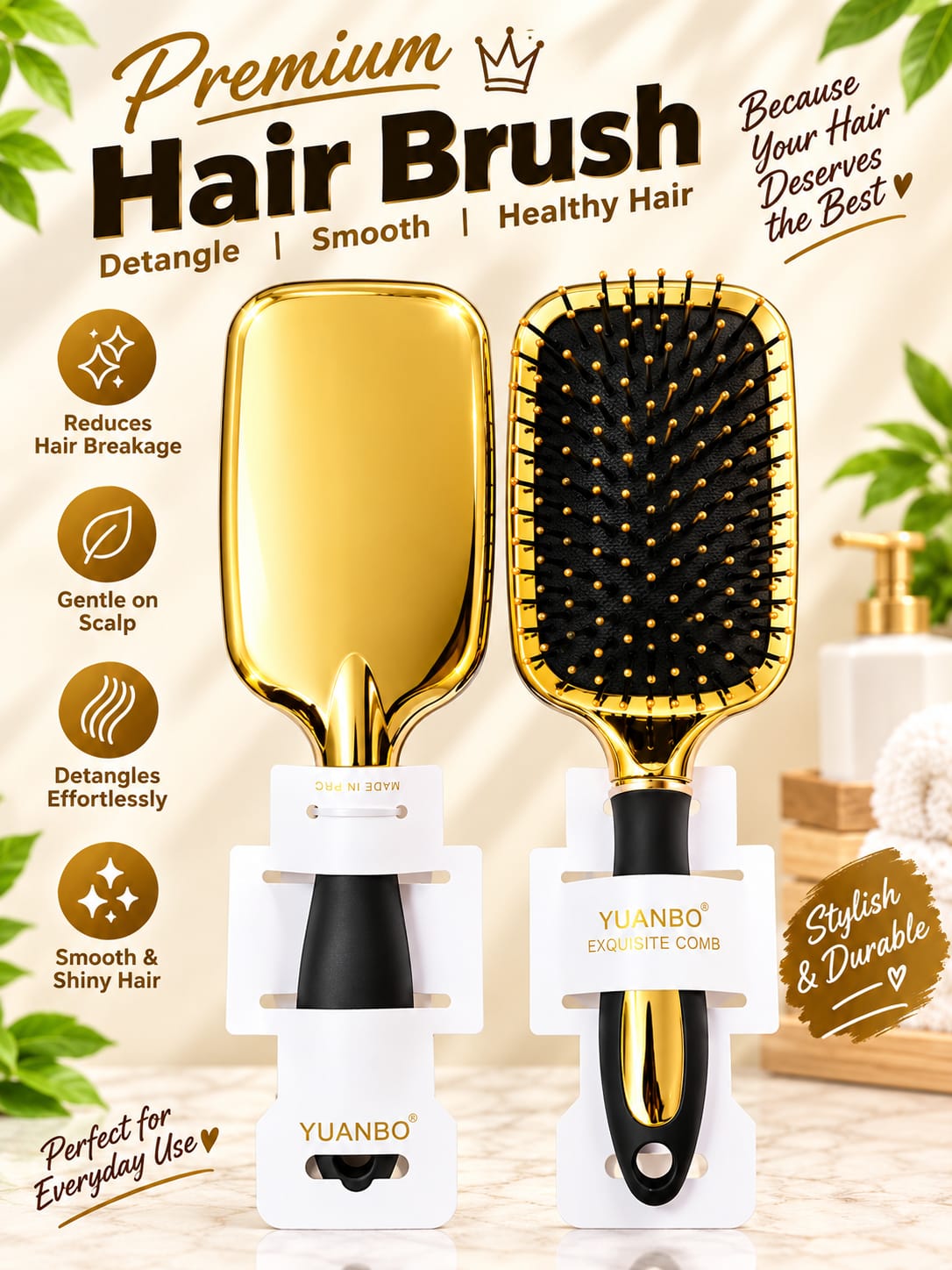 Yuanbo Exquisite Hair Brush